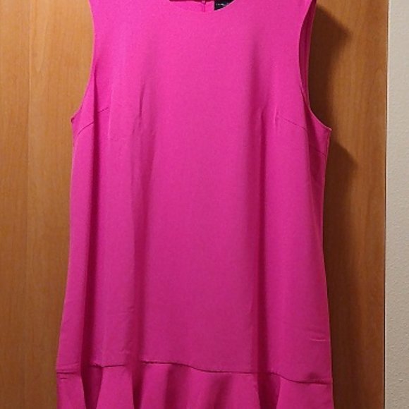 Victoria Beckham Pink Ruffle Dress 3x 24 26 - Picture 3 of 5
